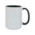 Taza con Asa e Interior de Color 15oz