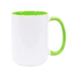 Taza con Asa e Interior de Color 15oz