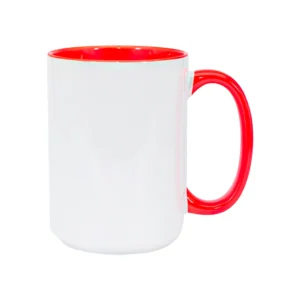 Taza con Asa e Interior de Color 15oz