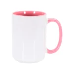 Taza con Asa e Interior de Color 15oz