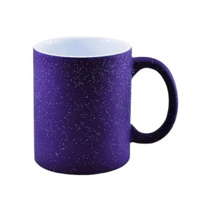 Taza Mágica Morada Escarchada 11oz